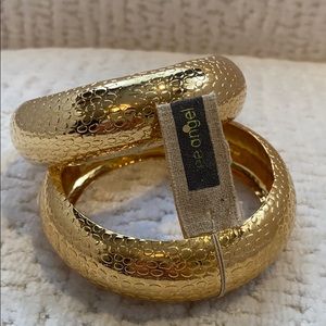 Gold bangles 2 new women bracelets